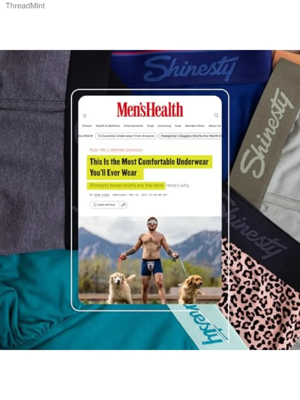 Men's MicroModal Boxer Briefs with Ball Hammock Pouch & Fly - 3 Pack